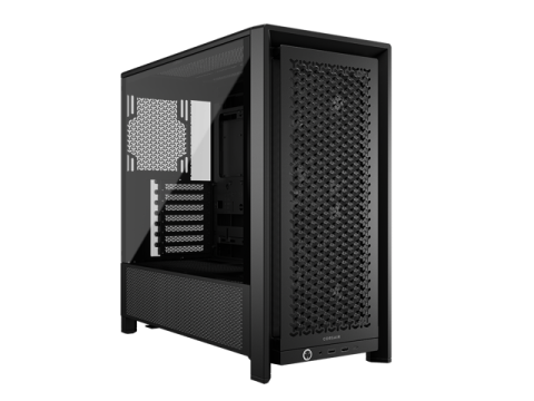 Corsair FRAME 4000D RS Black Computer Case- 3X CORSAIR RS Fans – InfiniRail Fan Mounting System – Fits Multiple 360mm Radiators – Reverse Connector Motherboard Compatible – Black