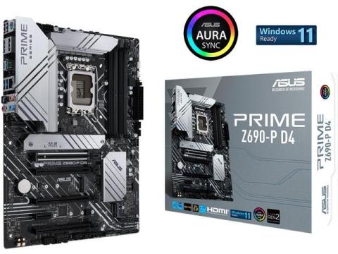 ASUS Prime Z690-P D4 LGA 1700 (Intel® 12th&13th Gen) ATX motherboard (PCIe 5.0,DDR4,14+1 Power Stages, 3x M.2,2.5Gb LAN,V-M.2 e-key,front panel USB 3.2 Gen 1 USB Type-C®,Thunderbolt™ 4 support)