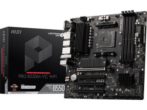 MSI PRO PRO B550M-VC WIFI AM4 MATX AMD Motherboard