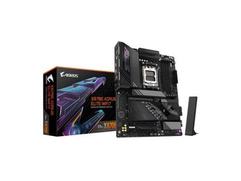 GIGABYTE X870E AORUS ELITE WIFI7 AM5 LGA 1718, ATX, DDR5, 4x M.2, PCIe 5.0, USB4, Wi-Fi 7, 2.5GbE LAN, EZ-Latch, 5-Year Warranty