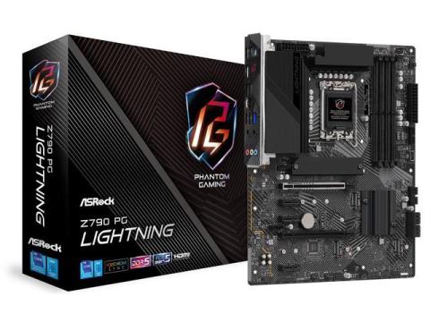 ASRock Z790 PG Lightning Intel LGA1700 (14th,13th,12th Gen) ATX Motherboard, 4 slots DDR5, PCIE 5.0 x16, Quad Hyper M.2 slots, 2.5Gb Lan, 7.1 Nahimic Audio, 14+1+1 Power Phase