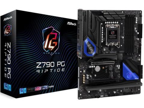 ASRock Z790 PG RIPTIDE Intel LGA1700 (14th,13th,12th Gen) ATX Motherboard, 4 slots DDR5, PCIE 5.0 x16, 5 Hyper M.2 slots, 2.5Gb Lan, 7.1 Nahimic Audio, Front USB3.2 Gen2X2 Type_C, 14+1+1 Power Phase