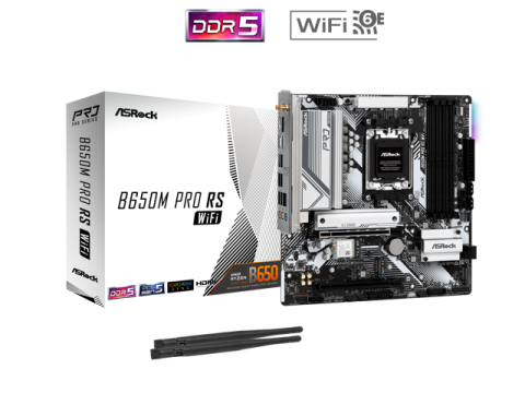 ASRock B650M Pro RS WiFi AM5 Micro ATX Motherboard