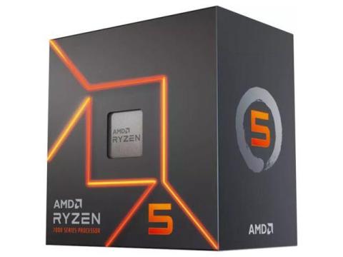 AMD Ryzen 5 7500F - Ryzen 5 7000 Series Zen 4 6-Core 3.7 GHz - Socket AM5 - None Integrated Graphics Processor - 100-100000597BOX