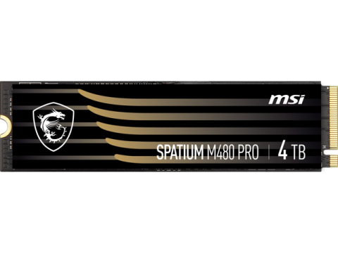 MSI SSD SPATIUM M480 PRO PCIe 4.0 NVMe M.2 4TB Internal Solid State Drive (SSD)