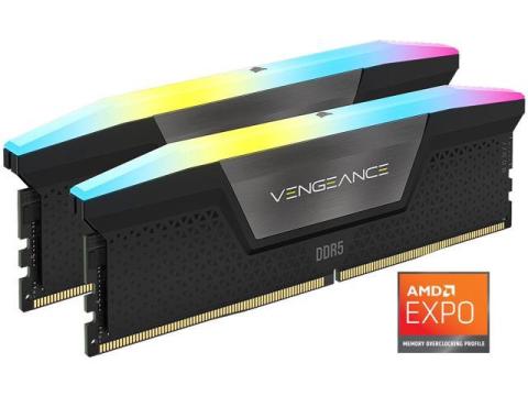 CORSAIR Vengeance RGB 32GB (2 x 16GB) 288-Pin PC RAM DDR5 6000 (PC5 48000) Desktop Memory Model CMH32GX5M2N6000Z30