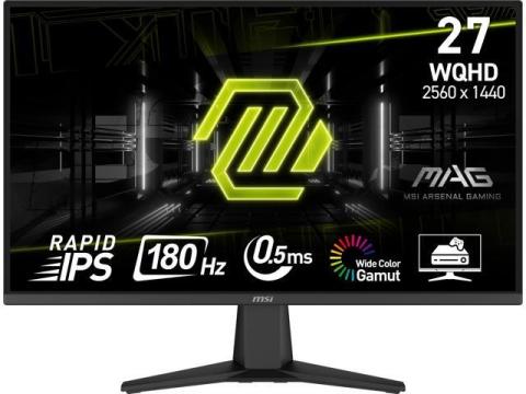 MSI 27'' WQHD 2K 1440P 180Hz IPS with AMD FreeSync 0.5ms HDR Ready Ai Vision HDMI CEC Profile Sync Less Blue Light Anti-Flicker Gaming Computer Monitor MAG275QF