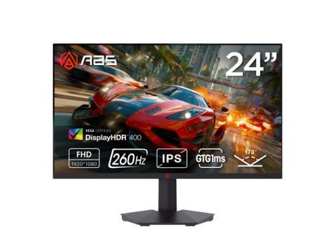 ABS 24" (23.8" viewable) Full HD 1080P 260Hz Fast IPS with AMD FreeSync 1ms HDR400 Anti-Glare Low Blue Light HDMI DisplayPort VESA Mount Gaming Computer Monitor GF241NE