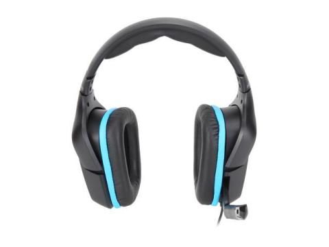 Logitech G432 Wired Gaming Headset, 7.1 Surround Sound, DTS Headphone:X 2.0, Flip-to-Mute Mic, PC (Leatherette) Black/Blue