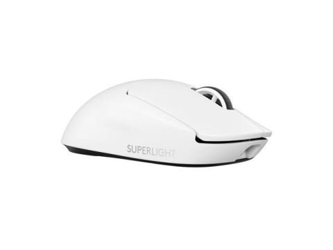 Logitech G PRO X Superlight 2 Lightspeed Wireless Gaming Mouse, Lightweight, LIGHTFORCE Hybrid Switches, Hero 2 Sensor, 32,000 DPI, 5 Programmable Buttons, USB-C Charging, PC & Mac - White