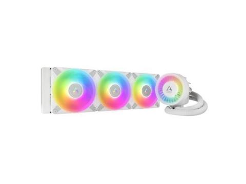 ARCTIC COOLING Liquid Freezer III - 360 A-RGB (White): All-in-One CPU Water Cooler with 360mm radiator and 3x P12 PWM PST A-RGB fan, compatible Intel LGA1700, 1851 and AMD AM4, AM5 - White color