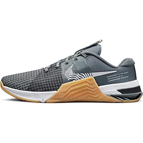 Nike Men's Metcon 8 Training Shoe (Smoke Grey/White/Dark Smoke Grey, us_Footwear_Size_System, Adult, Men, Numeric, Medium, Numeric_9)