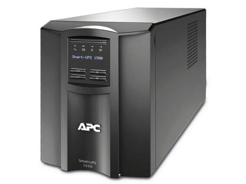 APC SMT1500C Smart-UPS, Line Interactive, 1500VA, Tower, 120V, 8x NEMA 5-15R outlets, SmartConnect Port+SmartSlot, AVR, LCD