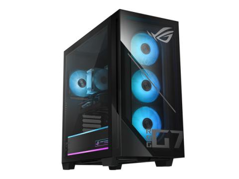 ASUS ROG GM700 (2025) Gaming Desktop PC, AMD Ryzen 7 8700F Processor, AMD Radeon RX 9060 XT PRIME OC, 1TB M.2 NVMe PCIe 4 SSD, 32GB DDR5 RAM, Windows 11 Home, GM700TZ-NB766