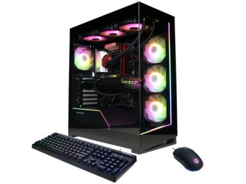 CyberpowerPC Gaming Desktop PC GM70928 AMD Ryzen 7 7800X3D 32GB DDR5 1TB NVMe SSD GeForce RTX 5070 12 GB GDDR7 Windows 11 Home