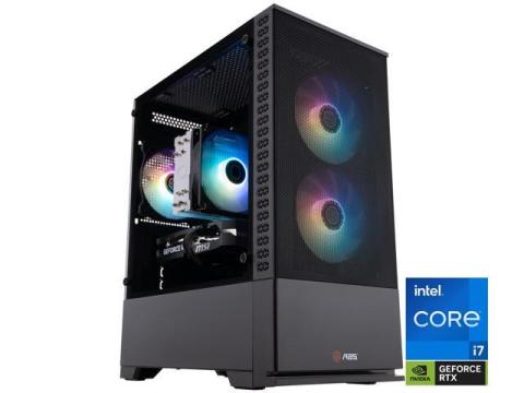 ABS Cyclone Aqua Gaming PC - Windows 11 - Intel Core i7-14700F - Nvidia GeForce RTX 5060 - DLSS 4 - 32GB DDR5 6000 - 1TB M.2 SSD