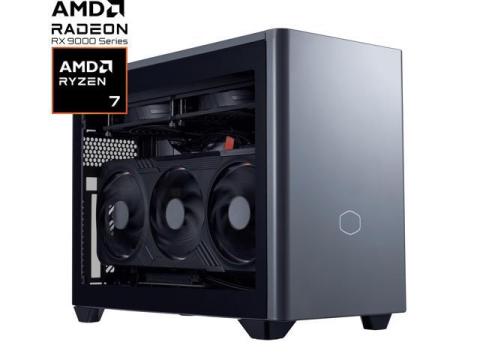 Cooler Master NR2 Pro Gaming PC - AMD RYZEN 7 7800X3D, AMD RX 9070 XT 16GB, 32GB DDR5 6000MHz, 2TB Gen4 M.2, Windows 11, V850 SFX Gold PSU, Compact Mini ITX Desktop PC