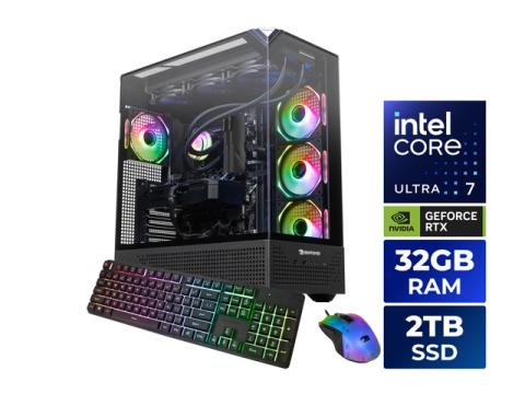iBUYPOWER Gaming Desktop PC Intel Core Ultra 7 270K Plus 32GB DDR5 2TB SSD GeForce RTX 5080