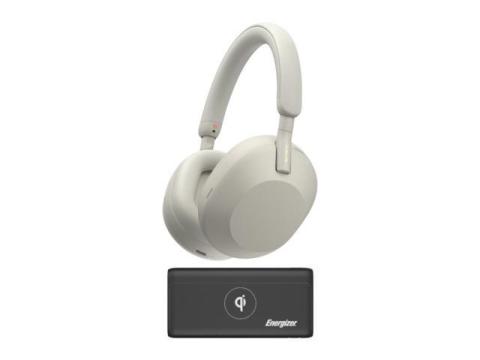 Sony WH-1000XM5 Wireless Noise Canceling Over-Ear Headphones (Silver) Bundle