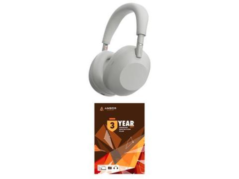 Sony WH-1000XM6-SILVER Wireless Noise Cancelling Headphones with a 3 Year Amber Protection Plan (2025)
