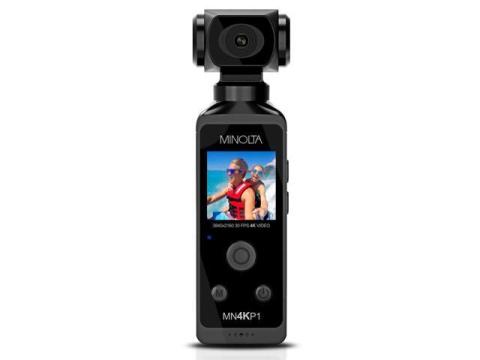 Minolta MN4KP1 4K Ultra HD Wi-Fi Enabled Pocket Camcorder, Black
