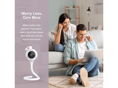 iBaby Smart Baby Breathing Monitor - with Camera and Audio, Tracking Baby's Breathing, Sleeping, Movement. I2 Wi-Fi Video Baby Monitor, Contactless, Work with Smartphone,