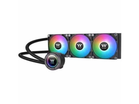 Thermaltake TH420 ARGB Sync V2 CPU Liquid Cooler/AlO Liquid Cooling/Fan 140mm*3/PWM 500~2000 RPM/Mirror Waterblock/MB ARGB Sync Control, CL-W376-PL14SW-A