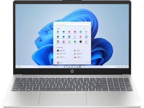 HP - 15.6" Full HD Laptop - AMD Ryzen 5 7520U - 16GB Memory - 256GB SSD - Natural Silver Notebook PC 15-fc0093dx
