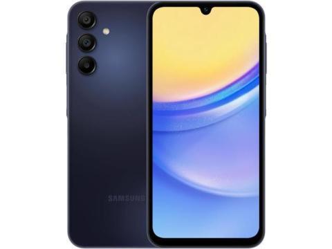 SAMSUNG Galaxy A15 5G A Series Cell Phone, 128GB Unlocked Android Smartphone, AMOLED Display, Expandable Storage, Knox Security, Super Fast Charging, US Version, 2024, Blue Black