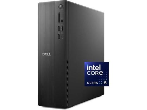 Dell Slim Desktop ECS1250 - Intel Core Ultra 5-225 Processor, Intel UHD Graphics, 16GB DDR5 5600MT/s Memory, 512GB M.2 SSD, 3.0 SD Card Reader, Wired Keyboard and Mouse, Basic Onsite Service