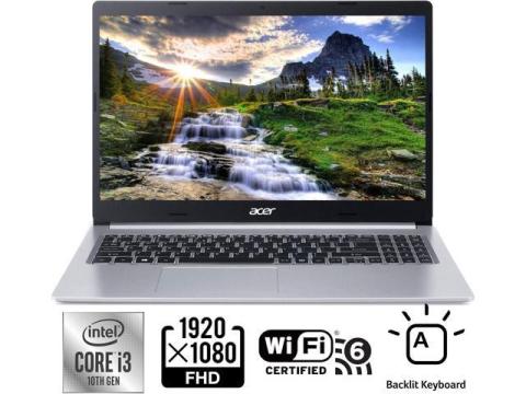 Acer Aspire 5 15.6" Full HD (1920 X 1080) Laptop, 10th Gen Intel Core i3-1005G1 Processor (Up to 3.4GHz), 4GB DDR4 RAM, 128GB NVMe SSD, WiFi 6, HD Webcam, Backlit Keyboard, Windows 10 in S Mode