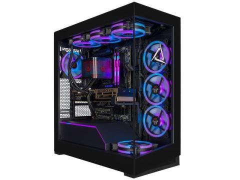 CLX Horus Gaming Desktop - Liquid Cooled AMD Ryzen 9 9950X3D 4.3GHz 16-Core Processor, 32GB DDR5 Memory, GeForce RTX 5080 16GB GDDR7 Graphics, 2TB SSD, WiFi, Windows 11 Home 64-bit, AI-Accelerated