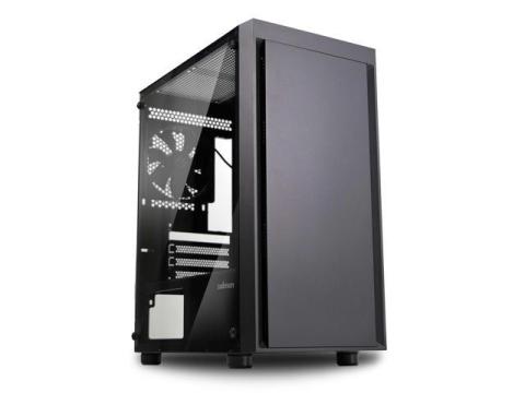 Zalman T3 Compact Desktop PC Case, mATX Mini Tower, 2 x 120mm Fans Pre-Installed, Full Tempered Glass Side Panel, For Micro-ATX and Mini-ITX