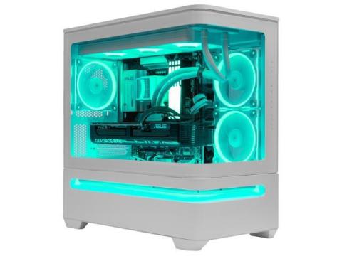 ASUS Prime AP202 White - AMD Ryzen 9-9900X 12 core 4.4GHz - GeForce RTX 5070 - 2TB NVMe SSD - 64GB DDR5 - 850W - Windows 11 Liquid Cooled Gaming Desktop PC WiFi RGB