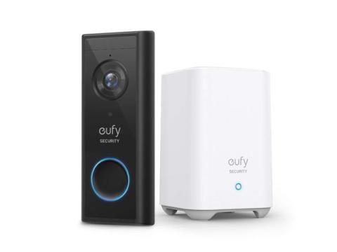 eufy Security, Wireless Video Doorbell (Battery-Powered) with 2K HD, No Monthly Fee, On-Device AI for Human Detection, 2-Way Audio, Simple Self-Installation