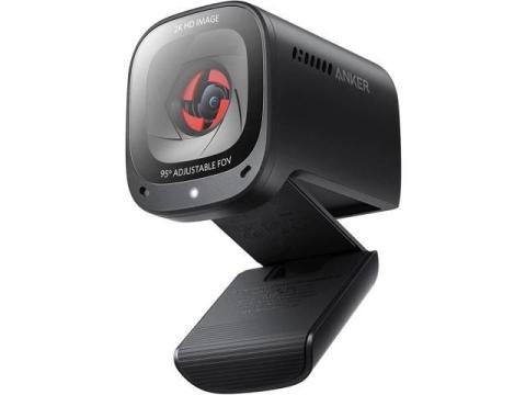 Anker PowerConf C200 2K USB Webcam, Webcam for Laptop, Computer Camera, with AI-Noise Canceling Microphones, Stereo Mics, Adjustable Field of View, Low-Light Correction, Built-in Privacy Cover