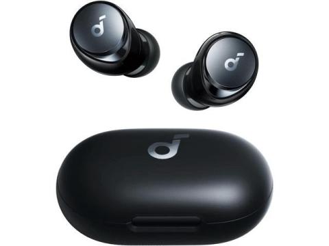 Soundcore by Anker Space A40 Auto-Adjustable Active Noise Cancelling Wireless Earbuds, Reduce Noise by Up to 98%, 50H Playtime, Hi-Res Sound, App Customization, Wireless Charge (Renewed)