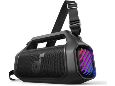 Soundcore Boom 2 Plus Outdoor Speaker, 140W, 2+2 Channel, BassUp 2.0, 20H, Fast Charge, IPX7 Waterproof, RGB Lights, USB-C, Power Bank, BT 5.3, Portable Bluetooth Speaker, Camping, Beach, Backyard
