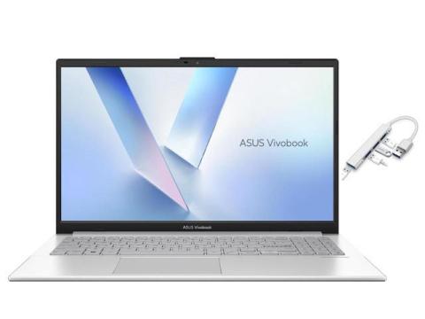 ASUS Vivobook Go 15.6 FHD Laptop|Intel Processor N150|Intel UHD Graphics|Webcam|Silver| 8GB RAM DDR5 | 128GB SSD |Windows 11 Home |Bundle with Wireless Mouse