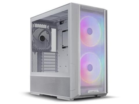 LIAN LI LANCOOL 216RW White Steel / Tempered Glass ATX Mid Tower Computer Case ,2x 16 cm ARGB Fans Included ----LANCOOL 216RW