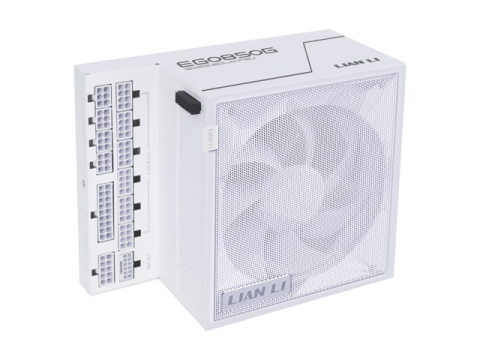 Lian Li Edge Series-850W Full Modular Power Supply- Gold-ATX 3.1-PCIE 5.1-L-Shape Design for Dual Chamer Case White -- EG0850G WHITE