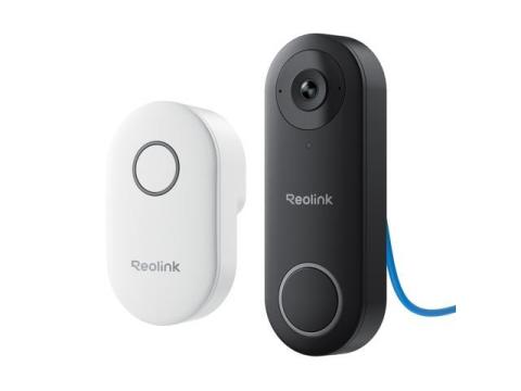 REOLINK Video Doorbell PoE Camera,180° Degree Diagonal, 5MP IP Security Camera Outdoor with Chime V2, 2-Way Talk, Plug & Play, 4:3 Aspect Ratio, Secured Local Storage, No Monthly Fee