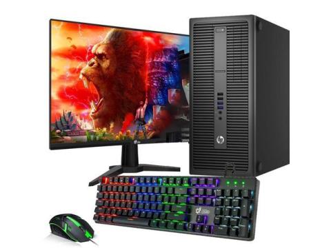 HP 800 G2 Tower Desktop Computer PC, Intel Quad Core i5-6500 upto 3.60GHz, 16GB DDR4 Ram, 1TB SSD, 24 Inch Monitor, NVIDIA GT1030, Wi-Fi & Bluetooth, RGB Keyboard & Mouse, Windows 11 Pro