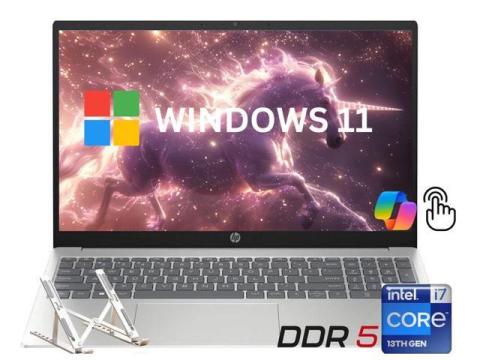 HP 15.6" Full HD LED TouchScreen Business and School Laptop,Intel 13th Core i7-1335U (Beat i5-1255U) 10-Core Processor,16GB DDR5 RAM,512GB SSD,Intel Iris Xe Graphics, Windows 11 Home
