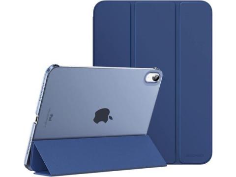 for iPad (A16) 11th Generation Case 11 Inch 2025 iPad 10th Generation Case 10.9 Inch 2022 Slim Stand Hard PC Translucent Back Shell Smart Cover Support Touch ID Auto Wake/Sleep Navy Blue