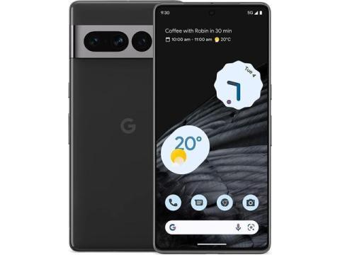 Google Pixel 7 Pro Dual-SIM 256GB ROM + 12GB RAM (GSM Only | No CDMA) Factory Unlocked 5G Smartphone (Obsidian) - International Version
