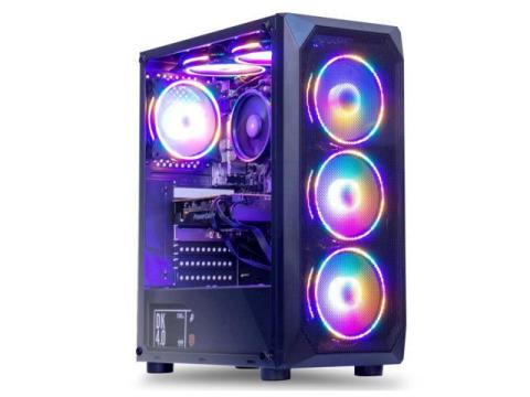 MXZ Gaming PC Computer AMD Ryzen 5 5500 3.6GHz,GeForce  RTX 4060 ,16GB DDR4 3200,NVME 1 TB SSD, 6RGB Fans, WIFI & Win 11 Pro Ready, Gamer Desktop Computer (R5 5500|RTX4060)