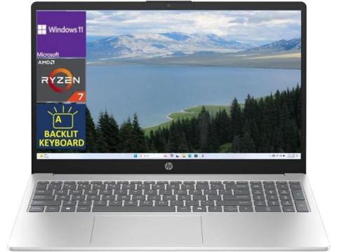 HP 15.6" FHD Touchscreen Laptop,AMD Ryzen 7 7730U(Beats Intel core i7),Backlit Keyboard,Wi-Fi 6,16 GB RAM,1 TB PCIe SSD,Win 11 Pro