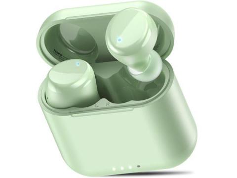 TOZO T6 New Upgraded 2024 Wireless Earbuds IPX8 Waterproof Bluetooth 5.3 in-Ear Headphones 50H Playtime with Wireless Charging Case, APP EQ Customisable, Grass Green