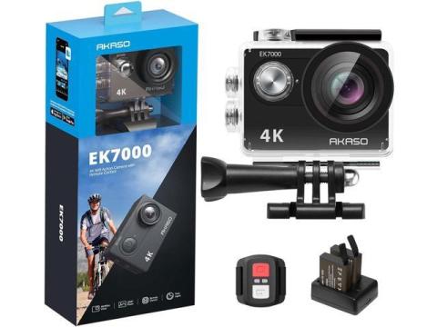 AKASO EK7000 4K30FPS 20MP Action Camera Ultra HD Underwater Camera 170 Degree Wide Angle 98FT Waterproof Camera Support External Microphone